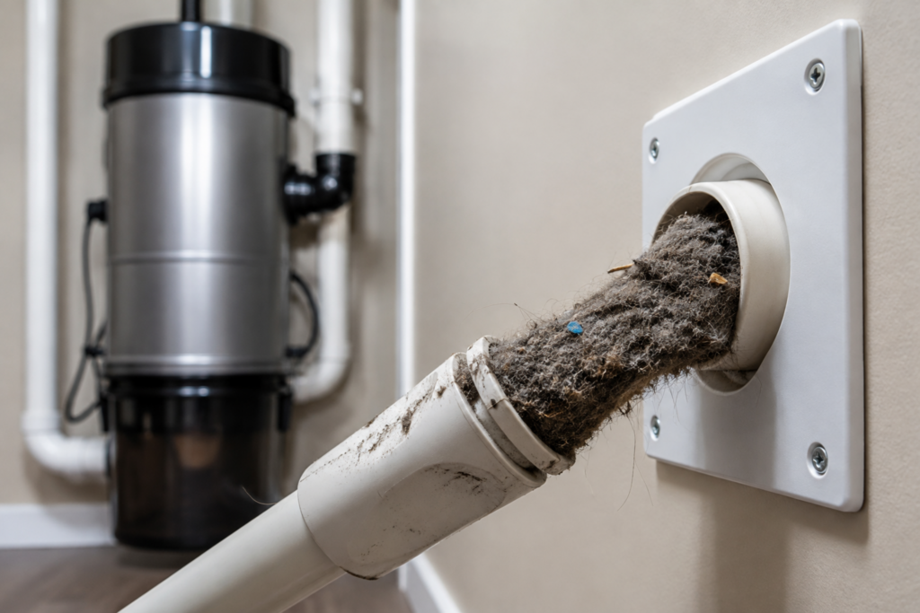 Clogged Central Vacuum